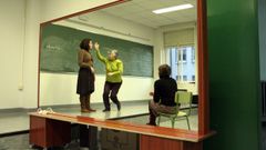 Imagen de archivo de un taller de teatro en el campus