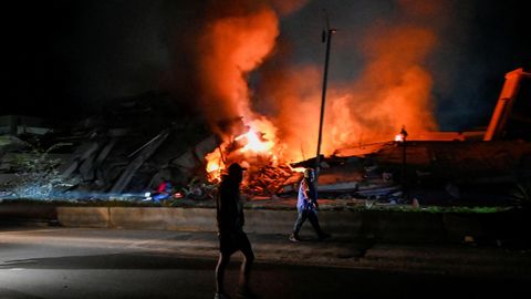 Im�genes tras el doble terremoto de magnitudes 7,2 y 7,5 producidos en Venezuela