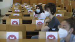 Selectividad con mascarillas y distancia de seguridad