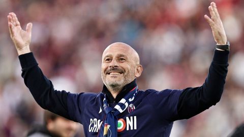 Vincenzo Italiano, entrenador del Bolonia, rival del Celta este jueves.