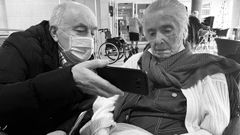 Xos� Ram�n Gayoso con su madre Mar�a Bonigno en enero de este a�o.