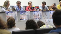 Rueda de prensa de los representantes de los trabajadores del nuevo hospital