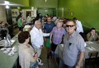 El restaurante el Puerto, ayer, repleto de gente, como acostumbra a estar habitualmente. 