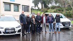 Taxistas beneficiarios de ayudas para comprar veh�culos el�ctricos o adaptados en Ourense.