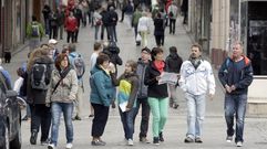 Cruceristas del �Aida Bella� en Ferrol en otra visita del buque