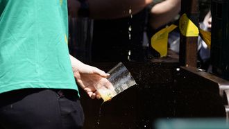 Miles de personas animadas por el buen tiempo se han dado cita este domingo en el Bulevar de la Sidra de Oviedo