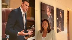 Marga Mart�n, tras presentar sus credenciales en el Congreso.