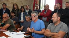 Rueda de prensa de la Plataforma en Defensa da R�a de Arousa, en octubre del 2023.