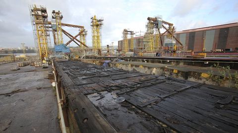 Las gradas de Navantia Fene