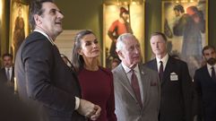 La reina Letizia, junto al Pr�ncipe Carlos 