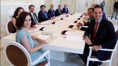 La presidenta de la Comunidad de Madrid, Isabel D�az Ayuso, y sus consejeros