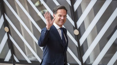 El primer ministro de los Pa�ses Bajos, Mark Rutte