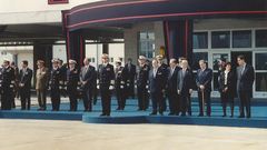 El rey Juan Carlos presidi� la inauguraci�n de la escuela el 17 de octubre de 1994