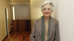 La fil�sofa Victoria Camps, en Vigo en el 2018