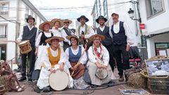 Na praza do curro, a presentaci&oacute;n dun Canto Sancosmeiro,