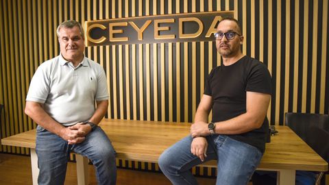 Ángel Villar, subdirector general, y Celso Iglesias, hijo del fundador y relevo generacional en Ceyeda
