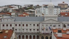 Vista del Ayuntamiento de Ferrol, en foto de archivo.