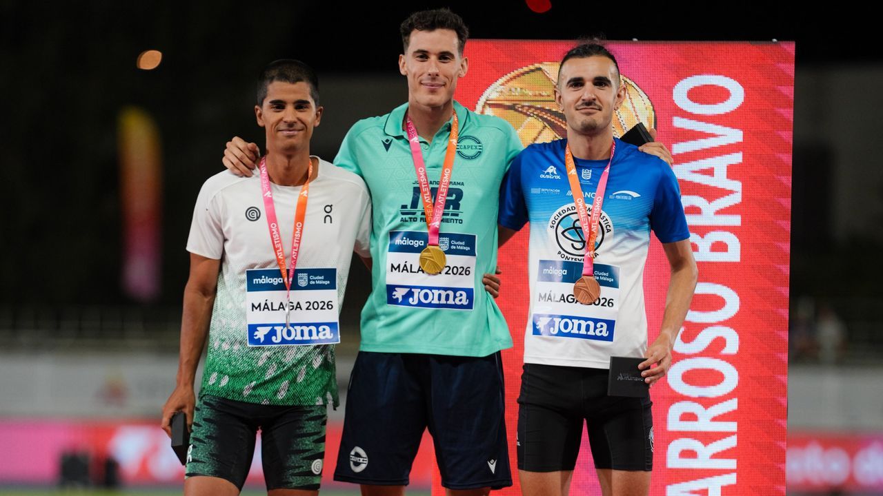 El ferrolano Pedro Osorio se llevó el bronce en unos exigentes 800 metros en el Campeonato de España