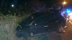 Graban la conducci�n peligrosa de un BMW a la fuga que acaba chocando en Sanxenxo