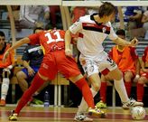 El Santiago Futsal vendi� muy cara su derrota en la pista del potente ElPozo Murcia.