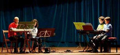 El �ltimo concierto de santa Cecilia de la escuela de m�sica. 