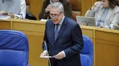 El conselleiro de Sanidade, Antonio G�mez Caama�o, interviene en el pleno sobre la nueva Ley de protecci�n de la salud de las personas menores y prevenci�n de las conductas adictivas.