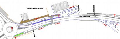 Plano de las actuaciones que la Conseller�a de Infraestructuras va a llevar a cabo en este tramo. 