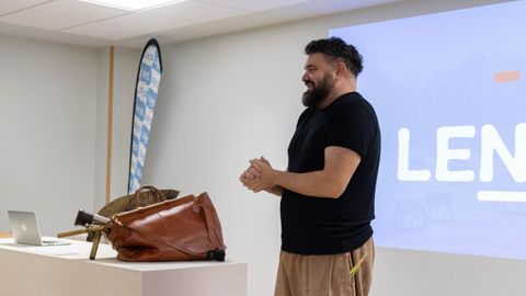 Durante el acto hubo una actuacin del artista lucense Abraham Cupeiro