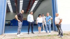 El conselleiro Diego Calvo, ayer con la alcaldesa