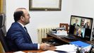 El rector de la USC, Antonio López, en el acto en línea de presentación de la Nueva Estrategia Nacional de Inteligencia Artificial