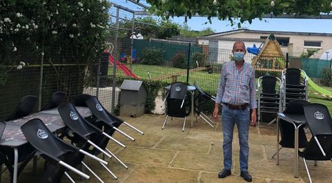 Carlos Ara�jo, de O Garaxe, en Crendes (Abegondo)