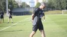 Pablo Lpez en un entrenamiento en A Gndara.