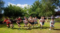 As� fue el viernes solidario en el CEIP Marc�n, en Pontevedra