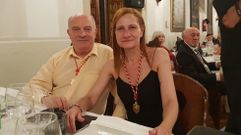 Vicente Quiroga y su hija, F�tima del Mar, son miembros de la Orden del Camino de Santiago