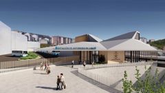 Reproducin de como ser a nova estacin de buses da intermodal de Lugo