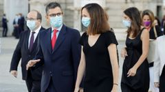 Los ministros F�lix Bola�os, del PSOE, e Ione Belarra, de Unidas Podemos