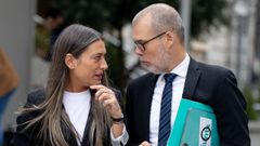 La portavoz de Junts en el Congreso, Miriam Nogueras, y el diputado Josep Maria Cruset. 