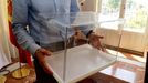 Una urna para depositar votos en las elecciones.