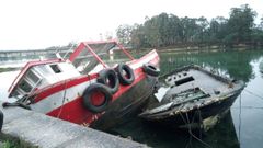 Los �ltimos temporales no han hecho m�s que incrementar el problema de seguridad que constituyen estas embarcaciones abandonadas.