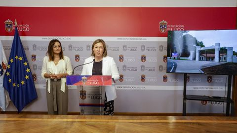La presidenta de la Diputaci�n y la alcaldesa de Antas de Ulla presentaron los actos de inauguraci�n del Parque Central de Galicia, el 28 de junio
