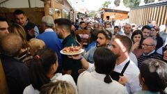 Casetas del pulpo de Lugo, en la �ltima celebraci�n del San Froil�n previo a la pandemia.