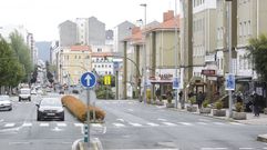 O tramo inicial dun dos principais eixos de acceso � cidade ten agora nalg�ns puntos ata tres carr�s de circulaci�n