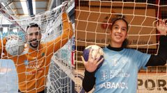 Gerard Forns y Estela Carrera, jugadores de balonmano en primera divisin 