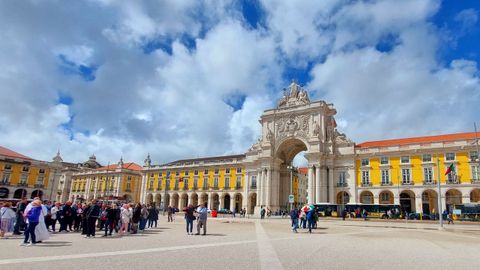 Praza do Comercio, en Lisboa