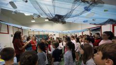 Imagen de archivo de una actividad en el colegio p�blico de Celeiro, en Viveiro