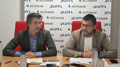 El popular Borja Verea y el presidente de UPTA Eduardo Abad en la presentaci�n de la iniciativa