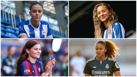 Carla Casti�eyras reforz� el D�por Abanca;�Ainhoa Mar�n cambi� el cuadro coru��s por la Real Sociedad; Renee van Asten, de 19, recal� en el Bar�a; y Felicia Schr�der lleg� este verano al Madrid.