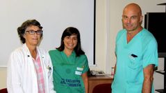 Agulla, una de las ur�logas del HCV y Bellido, en la presentaci�n del servicio