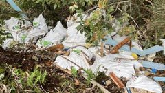 Parte del material que fue depositado junto al yacimiento de Pena Furada.