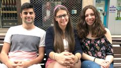 Los entrevistados de izquierda a derecha: Fede Puente, Irene Fern�ndez y Celia Garc�a 